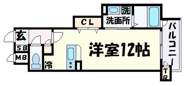 プレジール三ノ宮Ⅲの物件間取画像